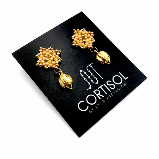 Astrid Earrings - Lotus Drop