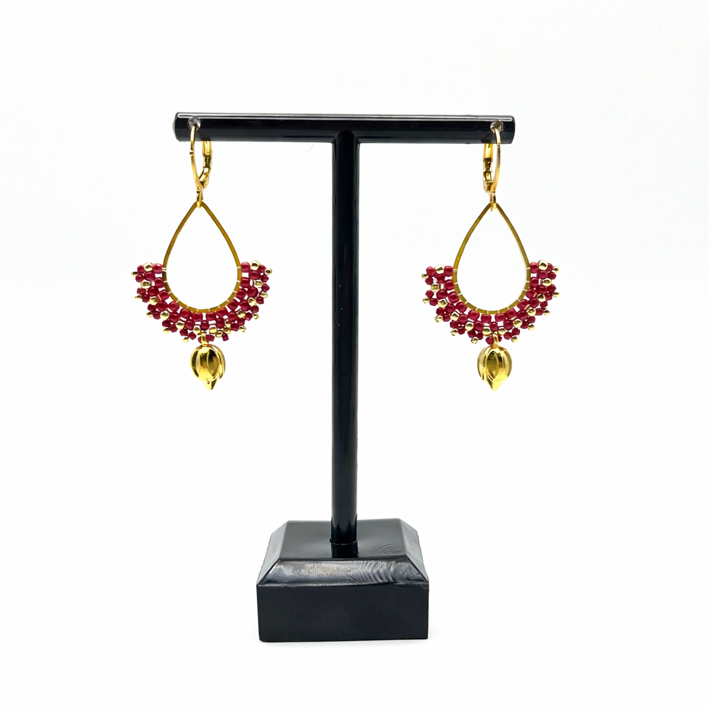 Jordana Earrings - Lotus Drop